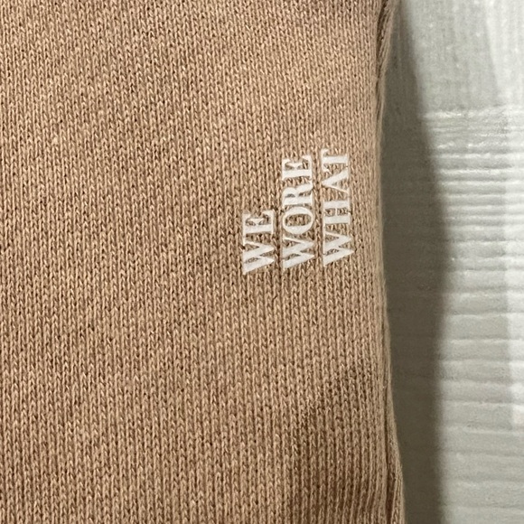 NEW WEWOREWHAT SOLID TAN SWEATPANTS - Picture 4 of 15
